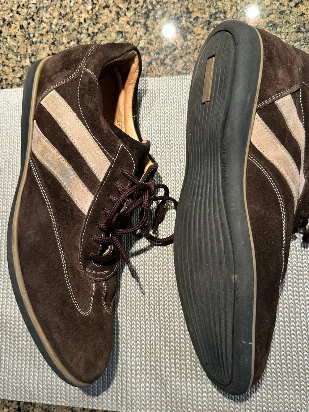 Gordon Rush Men's Brown & tan Suede shoes